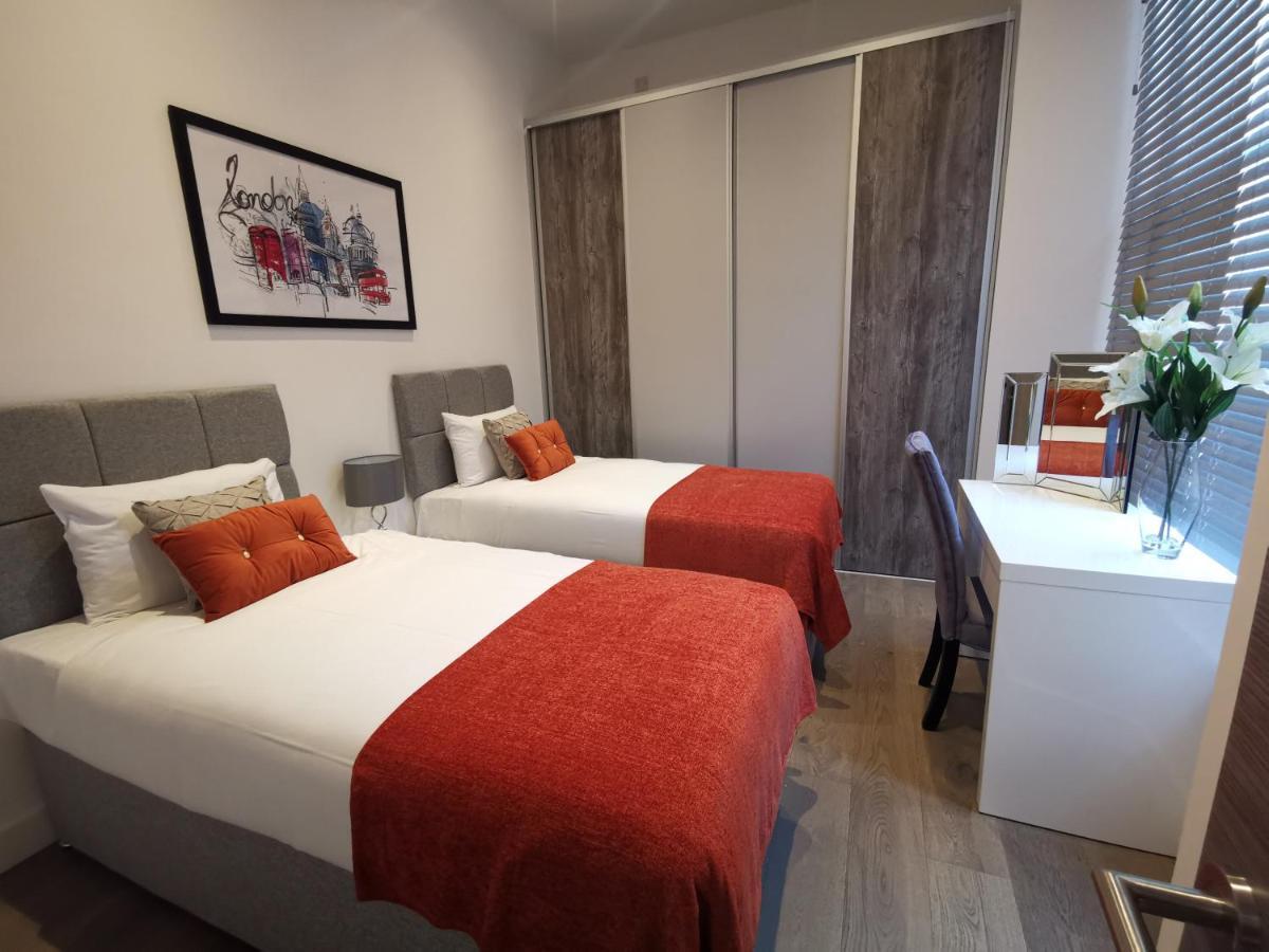 Luxuriöses Apartment mit 1 Schlafzimmer mit 2 Einzelbetten